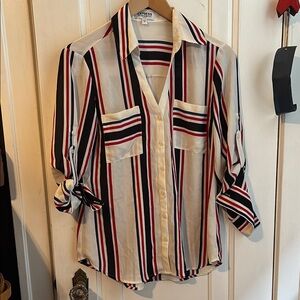 Express Multicolor Striped Shirt